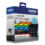 Brother LC4043PK INKvestment Ink, 750 Page-Yield, Cyan/Magenta/Yellow, 3/Pack (BRTLC4043PKS)