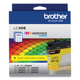 Brother LC406YS INKvestment Ink, 1,500 Page-Yield, Yellow (BRTLC406YS)