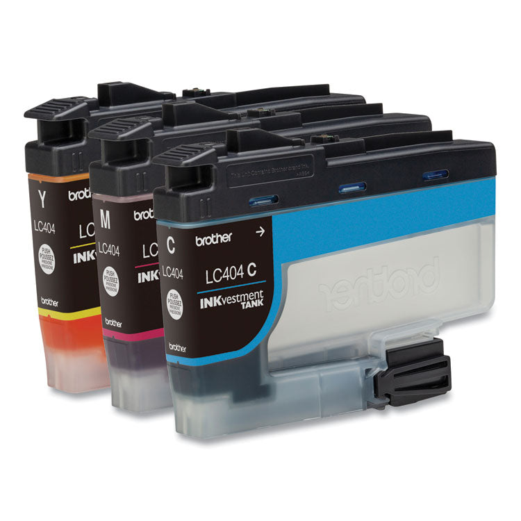 Brother LC4043PK INKvestment Ink, 750 Page-Yield, Cyan/Magenta/Yellow, 3/Pack (BRTLC4043PKS)