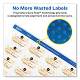 Avery® Removable Durable White Rectangle Labels w/ Sure Feed, 1.25 x 1.75, 256/PK (AVE22828)