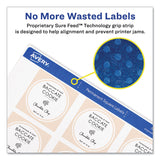 Avery® Square Labels with Sure Feed and TrueBlock, 1.5 x 1.5, White, 600/Pack (AVE22805)