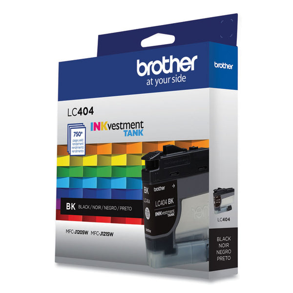 Brother LC404BKS INKvestment Ink, 750 Page-Yield, Black (BRTLC404BKS)