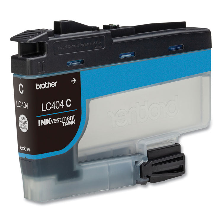 Brother LC404CS INKvestment Ink, 750 Page-Yield, Cyan (BRTLC404CS)