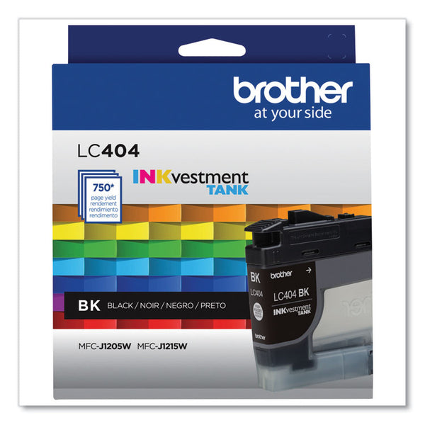 Brother LC404BKS INKvestment Ink, 750 Page-Yield, Black (BRTLC404BKS)