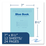 Roaring Spring® Examination Blue Book, Wide/Legal Rule, Blue Cover, (12) 8.5 x 7 Sheets (ROA77513) Each