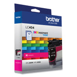 Brother LC404MS INKvestment Ink, 750 Page-Yield, Magenta (BRTLC404MS)