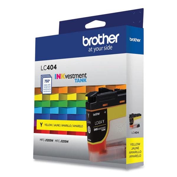 Brother LC404YS INKvestment Ink, 750 Page-Yield, Yellow (BRTLC404YS)