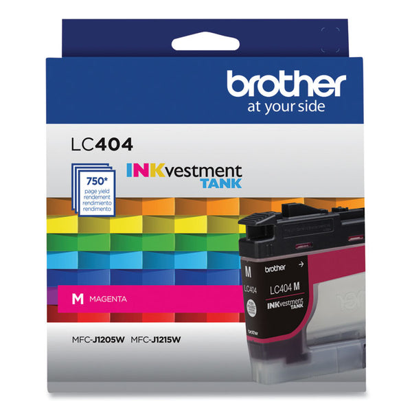 Brother LC404MS INKvestment Ink, 750 Page-Yield, Magenta (BRTLC404MS)