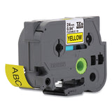 Brother P-Touch® TZe Flexible Tape Cartridge for P-Touch Labelers, 0.94" x 26.2 ft, Black on Yellow (BRTTZEFX651) Each