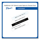 Brother P-Touch® TZe Extra-Strength Adhesive Laminated Labeling Tape, 0.23" x 26.2 ft, Black on White (BRTTZES211) Each
