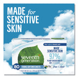 Seventh Generation® Natural Fabric Softener Sheets, Unscented, 80 Sheets/Box, 4/Carton (SEV44930CT) Case of 4