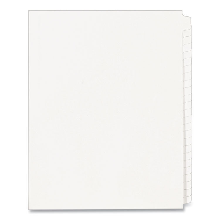 Avery® Blank Tab Legal Exhibit Index Divider Set, 25-Tab, 11 x 8.5, White, 1 Set (AVE11959)