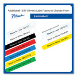 Brother P-Touch® TZe Laminated Removable Label Tapes, 0.35" x 26.2 ft, Black on Green (BRTTZE721CS) Each