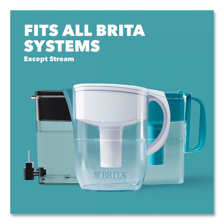 Brita® Water Filter Pitcher Advanced Replacement Filters, 3/Pack, 8 Packs/Carton (CLO35503CT) Case of 24