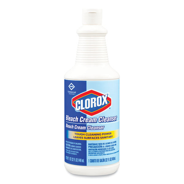 Clorox® Bleach Cream Cleanser, Fresh Scent, 32 oz Bottle, 8/Carton (CLO30613)