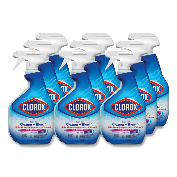 Clorox® Clean-Up Cleaner + Bleach, 32 oz Spray Bottle, Fresh Scent, 9/Carton (CLO30197)