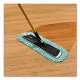 Rubbermaid® Commercial HYGEN™ HYGEN Microfiber Fringed Dust Mop Pad, 24w x 9d, Green (RCPQ42600GR00)