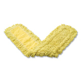 Rubbermaid® Commercial Trapper Commercial Dust Mop, Looped-end Launderable, 5" x 48", Yellow (RCPJ15700YEL) Each