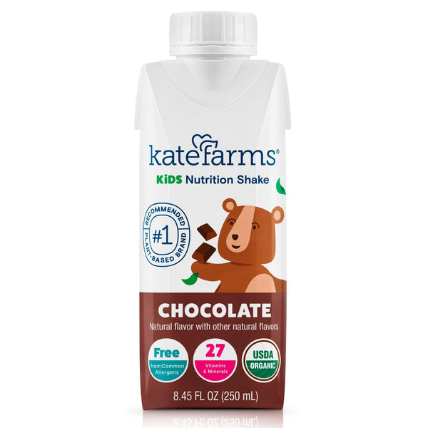 Kate Farms Pediatric Oral Supplement Chocolate Flavor 8.45 oz. / 250 mL Carton Liquid (1241597_EA) 1/EA