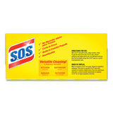 S.O.S.® Steel Wool Soap Pad, Steel, 4/Box, 24 Boxes/Carton (CLO98041) 24 Packs of 4