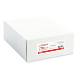 Universal® Open-Side Security Tint Business Envelope, 1 Window, #10, Commercial Flap, Gummed Closure, 4.13 x 9.5, White, 500/Box (UNV35203) Box of 500