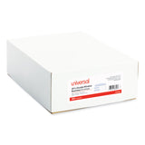 Universal® Double Window Business Envelope, #8 5/8, Commercial Flap, Gummed Closure, 3.63 x 8.63, White, 500/Box (UNV36300)