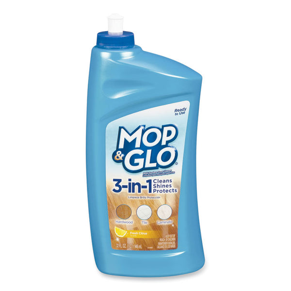 MOP & GLO® Triple Action Floor Cleaner, Fresh Citrus Scent, 32 oz Bottle (RAC89333) Each