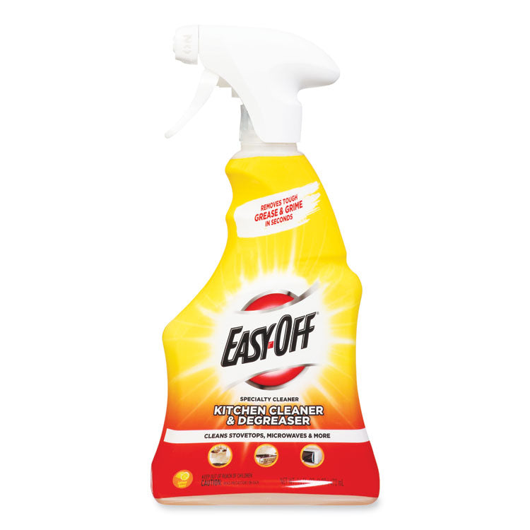 EASY-OFF® Kitchen Degreaser, Lemon Scent, 16 oz Spray Bottle, 6/Carton (RAC97024) Case of 6