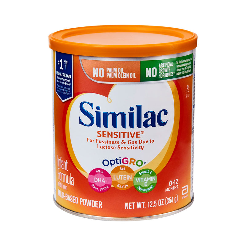 Similac Sensitive® Infant Formula Unflavored 12.5 oz. Can Powder Iron Lactose Sensitivity (746700_EA) 1/EA