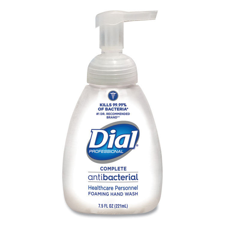 Dial® Professional Antibacterial Foaming Hand Wash, Healthcare, 7.5 oz Pump, 12/Carton (DIA81075) Case of 12