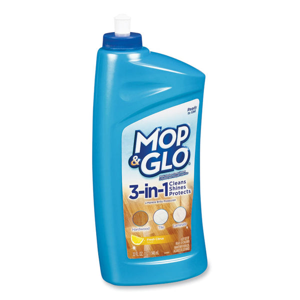 MOP & GLO® Triple Action Floor Cleaner, Fresh Citrus Scent, 32 oz Bottle (RAC89333) Each