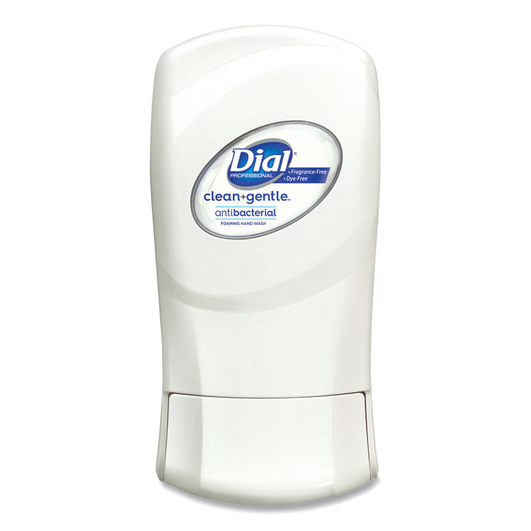 Dial® Professional Clean+Gentle Antibacterial Foaming Hand Wash Refill for FIT Manual Dispenser, Fragrance Free, 1.2 L, 3/Carton (DIA32100CT)