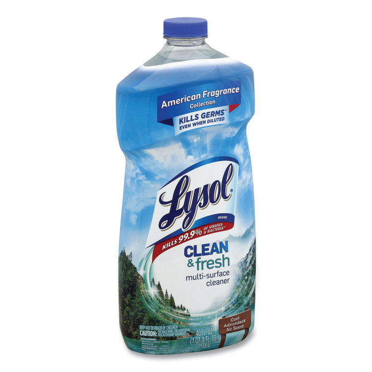 LYSOL® Brand Clean and Fresh Multi-Surface Cleaner, Cool Adirondack Air, 40 oz Bottle (RAC78630CT)