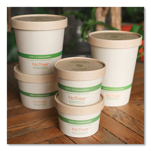 World Centric® Paper Lids for Bowls, 3.6" Diameter, Kraft, 500/Carton (WORBOLPA8K) Case of 500