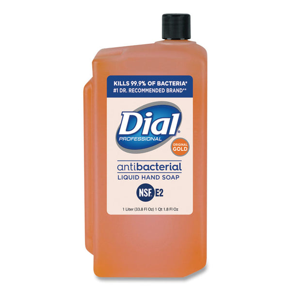 Dial® Professional Gold Antibacterial Liquid Hand Soap, Floral, 1 L, 8/Carton (DIA84019)