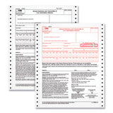 TOPS™ 1096 Tax Form for Dot Matrix Printers, Fiscal Year: 2022, Two-Part Carbonless, 8 x 11, 10 Forms Total (TOP2202) Pack of 10