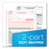 TOPS™ 1096 Tax Form for Dot Matrix Printers, Fiscal Year: 2022, Two-Part Carbonless, 8 x 11, 10 Forms Total (TOP2202) Pack of 10