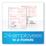 TOPS™ W-2 Tax Form for Dot Matrix Printers, Fiscal Year: 2022, Six-Part Carbonless, 5.5 x 8.5, 2 Forms/Sheet, 24 Forms Total (TOP2206C) Pack of 24
