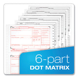 TOPS™ W-2 Tax Form for Dot Matrix Printers, Fiscal Year: 2022, Six-Part Carbonless, 5.5 x 8.5, 2 Forms/Sheet, 24 Forms Total (TOP2206C) Pack of 24