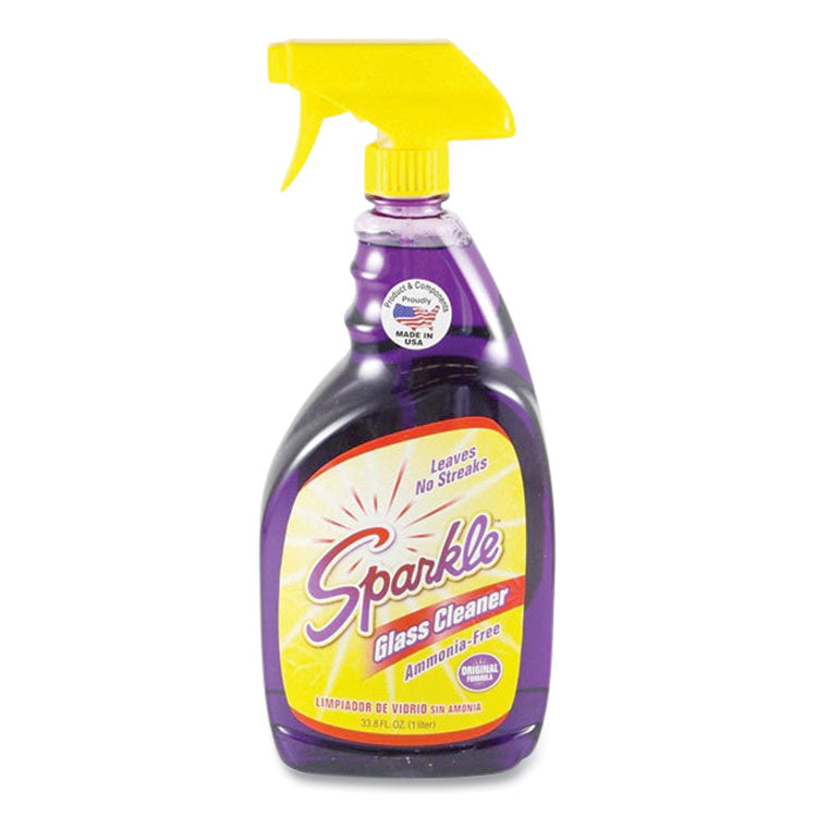 Sparkle Glass Cleaner, 33.8 oz Spray Bottle (FUN20345)