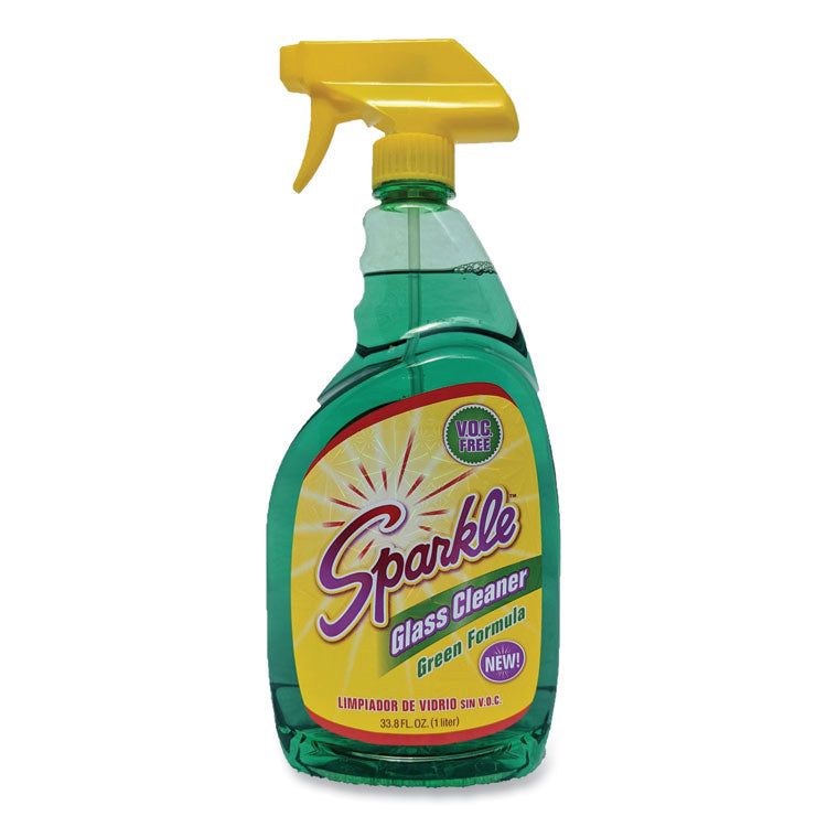 Sparkle Green Formula Glass Cleaner, 33.8 oz Bottle (FUN30345) Each