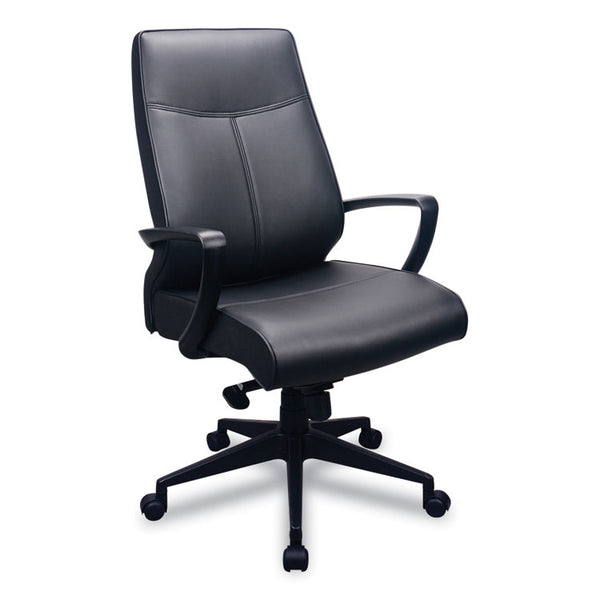 Tempur-Pedic® by Raynor 300 Leather High-Back Chair, Supports Up to 250 lb, 19.57" to 22.56" Seat Height, Black (EUTTP300) Each