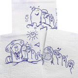 McKesson Procedure Towel 13 W X 18 L Inch White / Blue Cartoon Toes NonSterile (1069097_CS) 500/CS