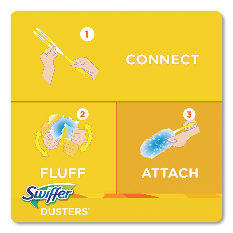 Swiffer® Dusters Refill, Fiber Bristle, Light Blue, 18/Box (PGC99036BX)