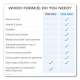 TOPS™ Five-Part 1099-MISC Tax Forms, Five-Part Carbonless, 8.5 x 5.5, 2 Forms/Sheet, 50 Forms Total (TOP22993MISC) Pack of 50