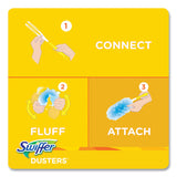 Swiffer® Refill Dusters, Dust Lock Fiber, 2" x 6", Light Blue, 18/Box, 4 Boxes/Carton (PGC99036)