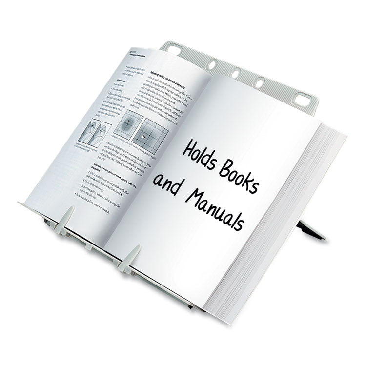 Fellowes® BookLift Copyholder, One Book/Pad Capacity, Plastic, Platinum (FEL21100)