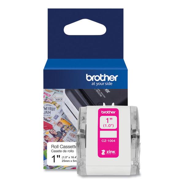 Brother CZ Roll Cassette, 1" x 16.4 ft, White (BRTCZ1004)