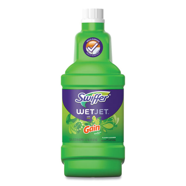 Swiffer® WetJet System Cleaning-Solution Refill, Original Scent, 1.25 L Bottle, 4/Carton (PGC77809)