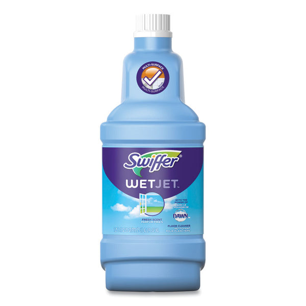 Swiffer® WetJet System Cleaning-Solution Refill, Fresh Scent, 1.25 L Bottle, 4/Carton (PGC77810)